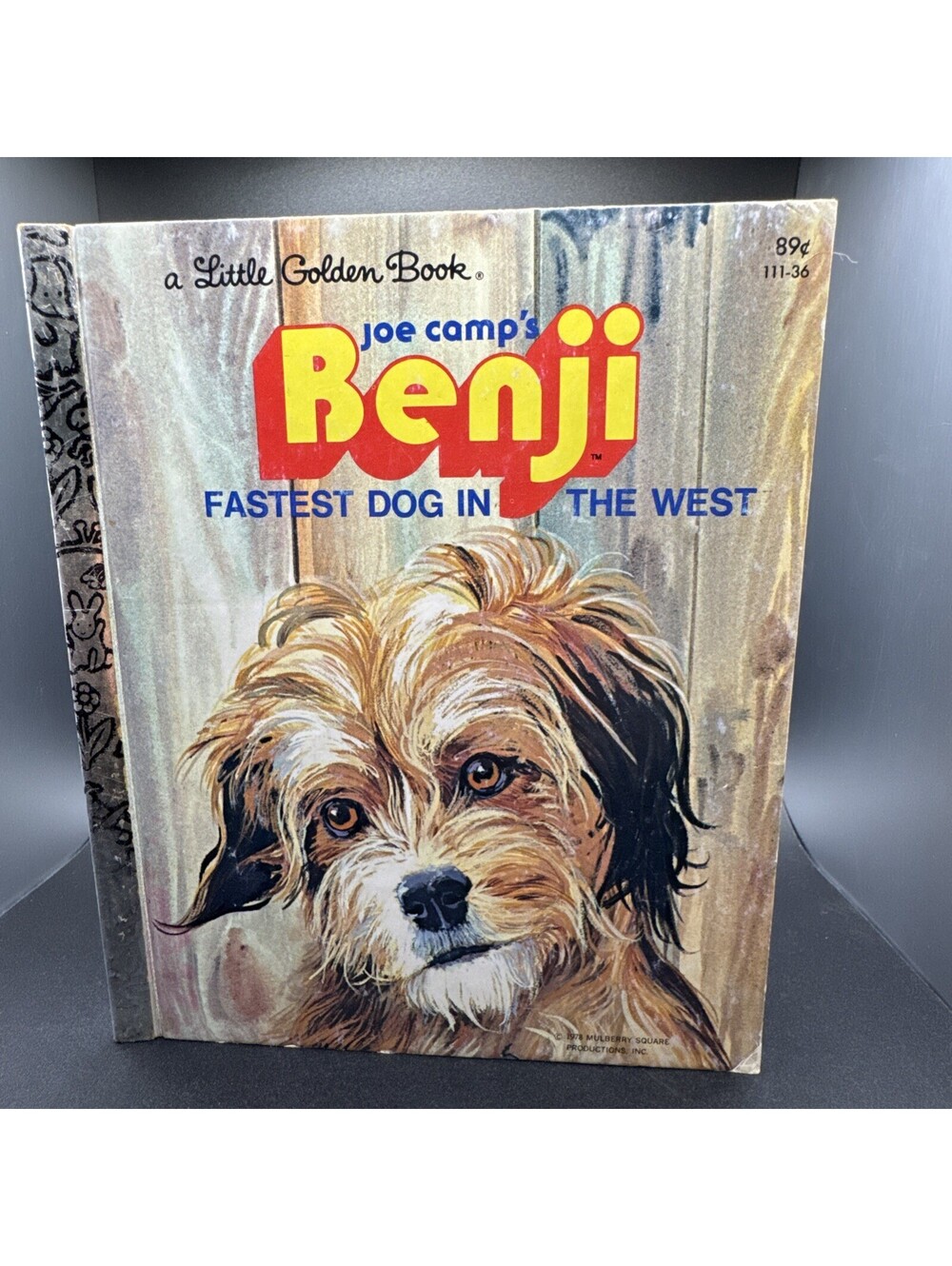 Joe Camp’s Benji Fastest Dog in the West a Little Golden Book Vintage 1978